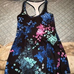 Floral Lululemon racer back tank